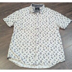 Level 10 Mens Shirt Authentically Crafted Size Medium Short Sleeve Floral (157m)